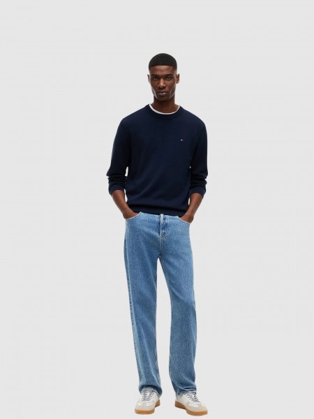 Pullover Man Navy Blue Tommy Jeans