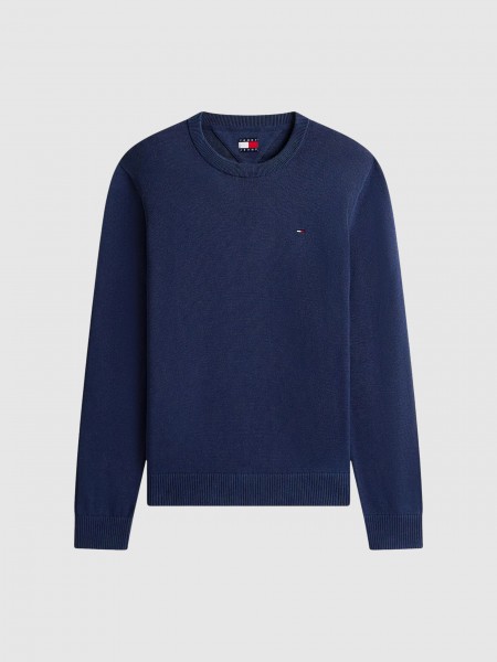 Pullover Man Navy Blue Tommy Jeans