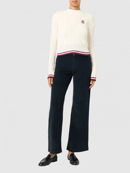 Camisola Tommy Jeans Mulher Tjw Rwb Tipping Sweater