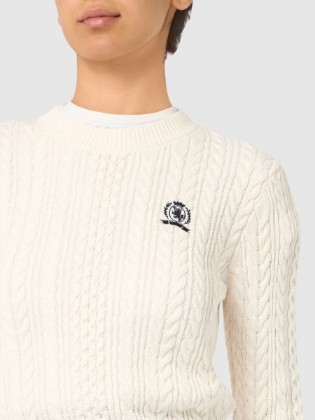 Camisola Tommy Jeans Mulher Tjw Rwb Tipping Sweater