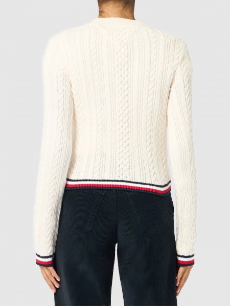 Camisola Tommy Jeans Mulher Tjw Rwb Tipping Sweater