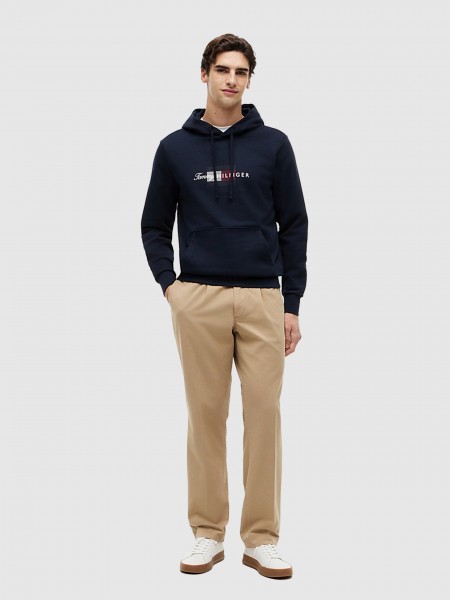 Sweatshirt Tommy Hilfiger Homem Script Flag Hoodie
