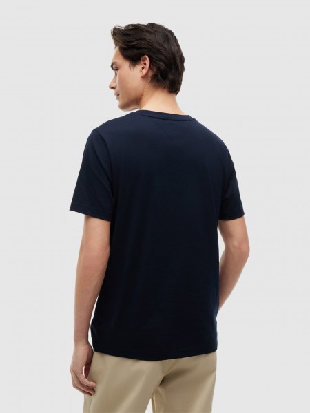 T-Shirt Tommy Hilfiger Homem Script Flag Regular Tee
