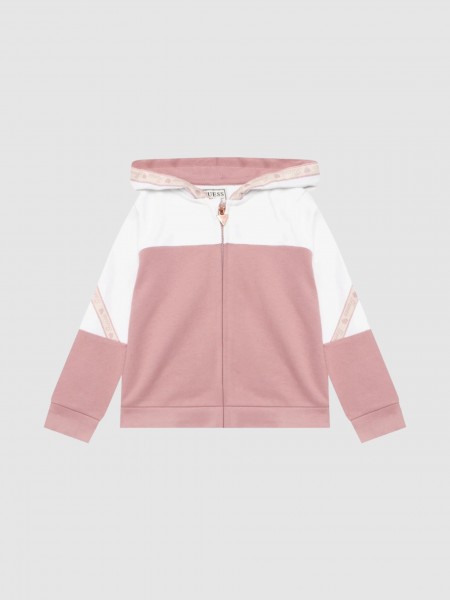 2 Pe�as  Guess Menina Set Hooded Ls Active Top W/zip