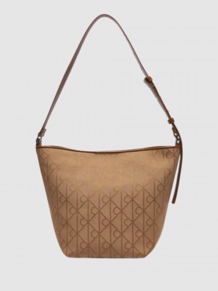 Mala Calvin Klein Mulher Emblem Aop Jacquard Bucket
