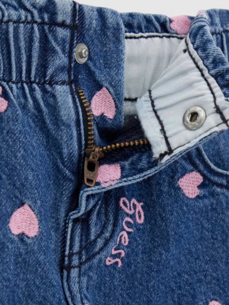Jeans  Guess Menina Mom Fit Rigid Denim Pants W/em