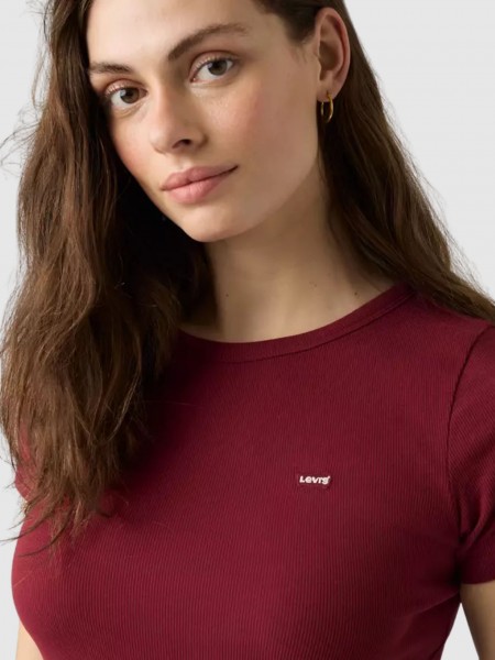 T-Shirt Levis Mulher Hayes Tee Reds
