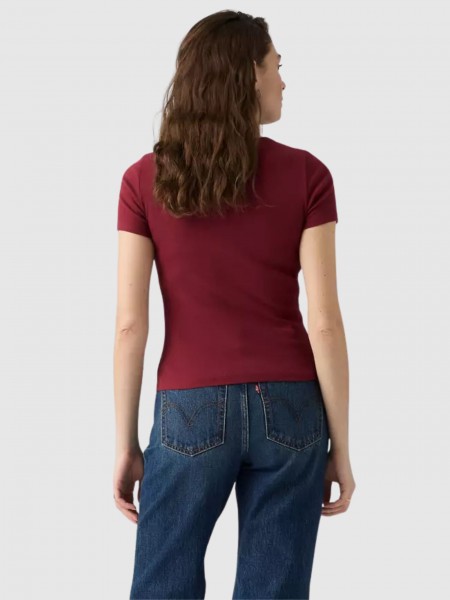 T-Shirt Levis Mulher Hayes Tee Reds