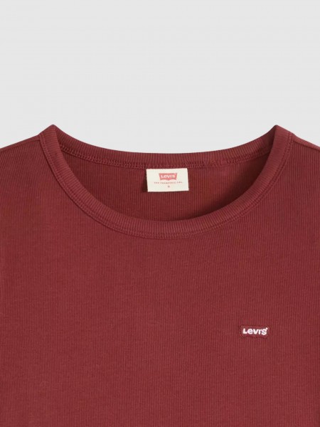 T-Shirt Levis Mulher Hayes Tee Reds