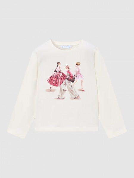 Camisola Mayoral Menina Camiseta M/comp. Cl�ssica