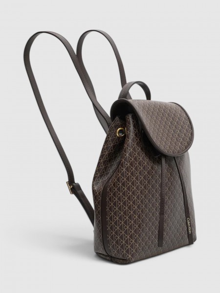 Mochila Calvin Klein Mulher Emblem Aop Mini Backpack