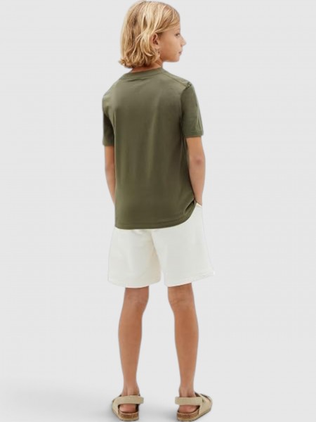 T-Shirt Calvin Klein Menino Mini Badge Reg T-Shirt