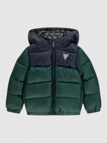 Casaco Guess Menino Polyester Hooded Ls Puffer Jac