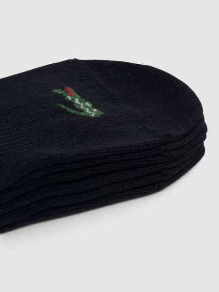 Socks Man Black Lacoste