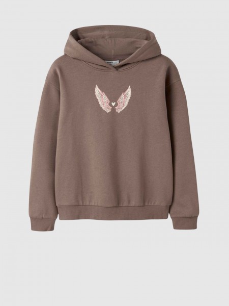 Sweatshirt Name It Menina Nkflotuse Ls Rlx Sweat Wh Bru