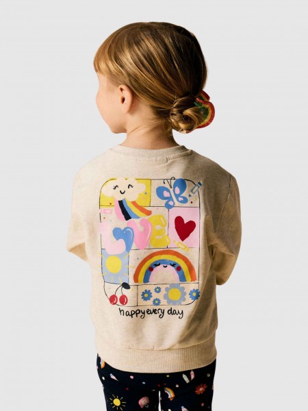 Sweatshirt Name It Menina Nmfluka Ls Nreg Sweat Bru