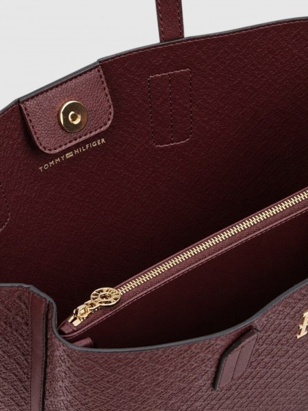 Mala Tommy Hilfiger Mulher Th Icon Satchel Mono