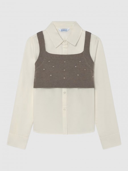 Set Girl Cream Mayoral