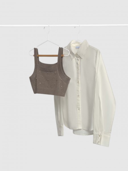 Set Girl Cream Mayoral