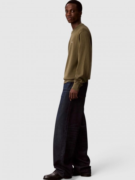 Camisola Calvin Klein  Homem Ls Eu Clsc Cttn Crwnk Swtr 12Gg