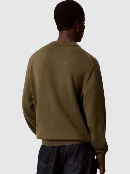 Camisola Calvin Klein  Homem Ls Eu Clsc Cttn Crwnk Swtr 12Gg