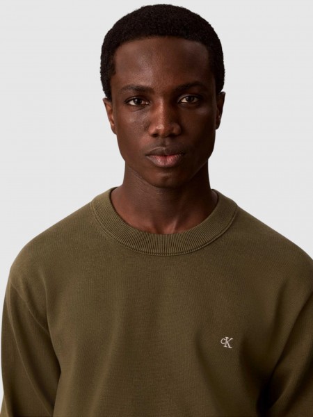 Camisola Calvin Klein  Homem Ls Eu Clsc Cttn Crwnk Swtr 12Gg