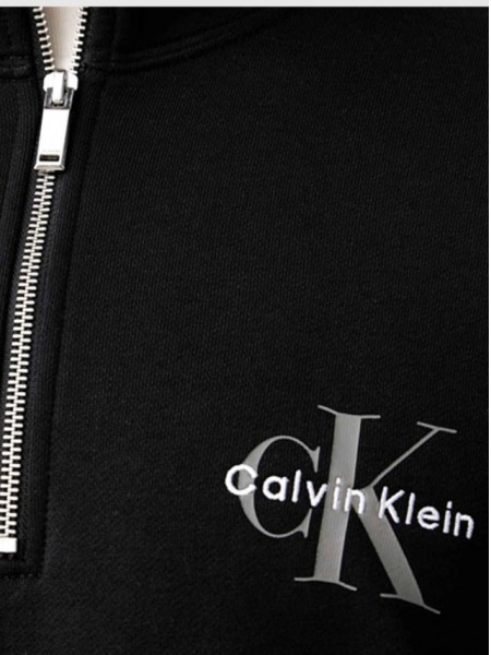 Camisola Calvin Klein  Homem Cl Ls 350Terry McRo Mnlg Qtr Zip