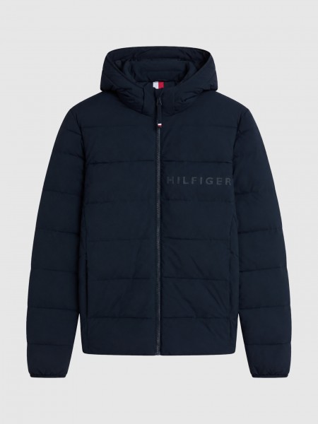 Jacket Man Navy Blue Tommy Hilfiger Jacket Man Navy Blue Tommy Hilfiger