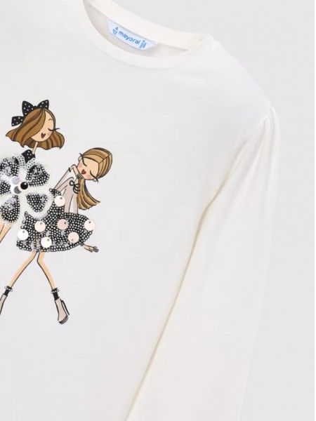 Camisola Mayoral Menina Camiseta M/comp. Cl�ssica