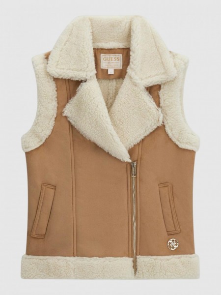 Vest Girl Camel Guess Vest Girl Camel Guess