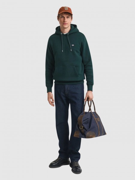 Sweatshirt Gant Homem Reg Shield Hoodie