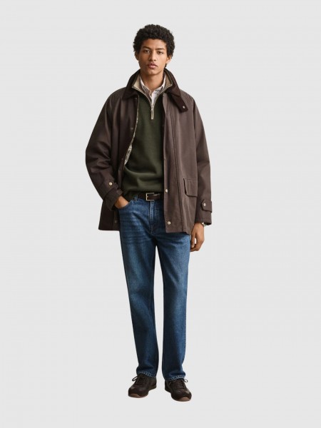 Sweatshirt Man Dark Green Gant Sweatshirt Man Dark Green Gant