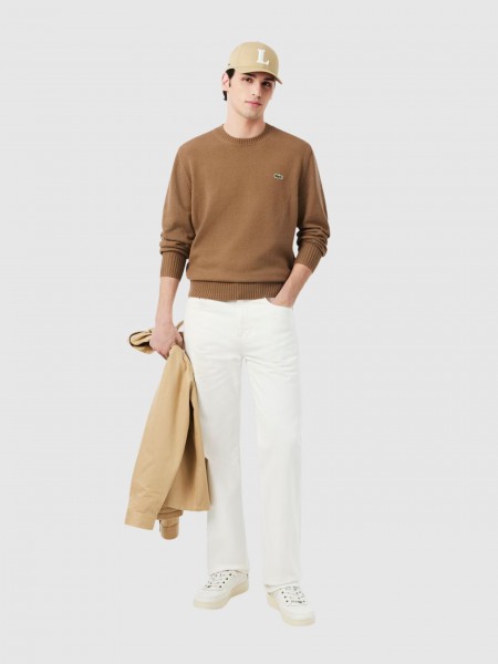 Camisola Lacoste Homem Crewnecks Sweaters Male Adult Sweater
