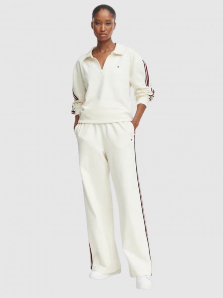 Cal�as Tommy Hilfiger Mulher Wide Leg Jogger