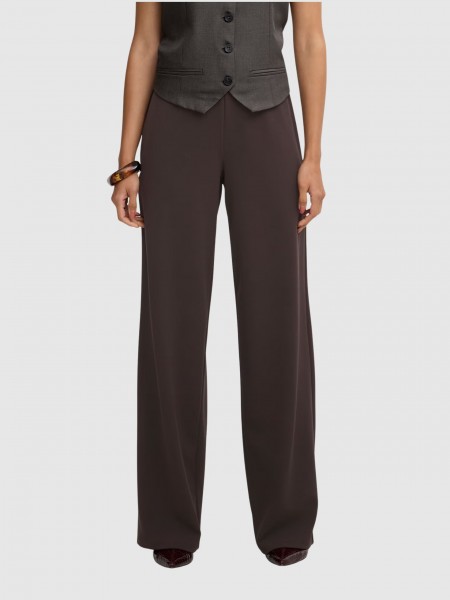 Pantalones Mujer Castaño Oscuro Only Pantalones Mujer Castaño Oscuro Only