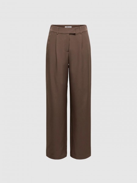 Pantalones Mujer Marr�n Only
