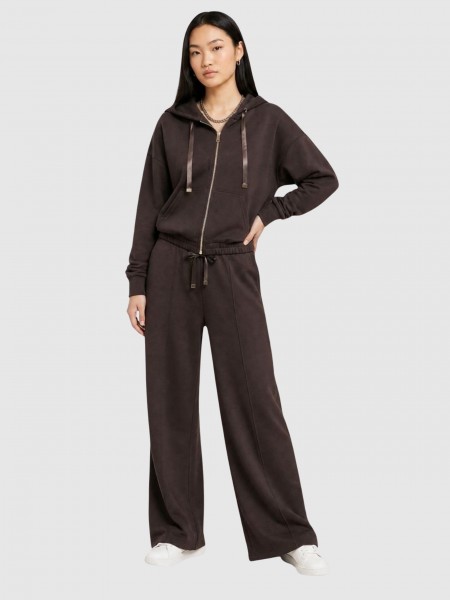 Pants Woman Dark Brown Only Pants Woman Dark Brown Only