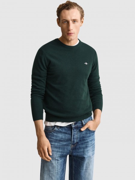 Camisola Gant Homem Superfine Lambswool C-Neck