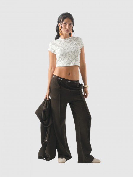 T-Shirt Calvin Klein Mulher A- Monologo Baby Tee