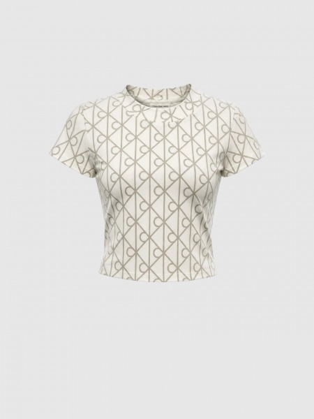 T-Shirt Calvin Klein Mulher A- Monologo Baby Tee