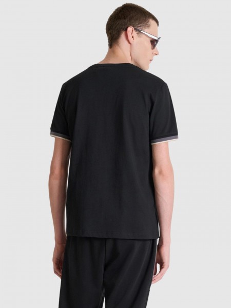 Camiseta Hombre Negro Antony Morato