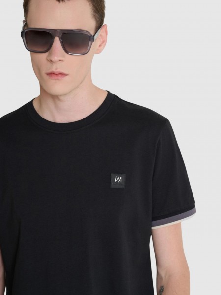 Camiseta Hombre Negro Antony Morato