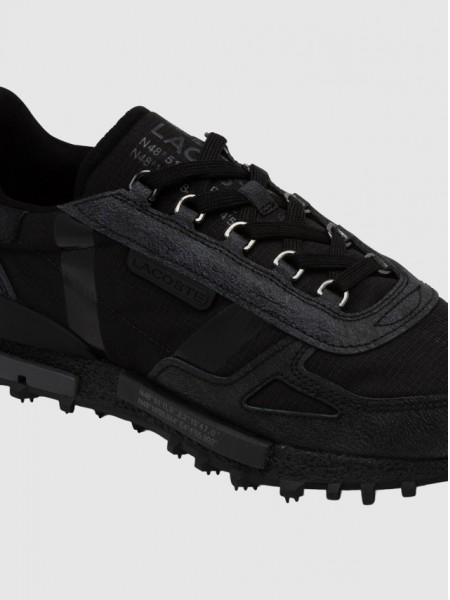 Tenis Hombre Negro Lacoste