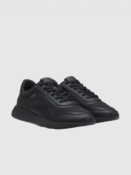 Tenis Hombre Negro Boss