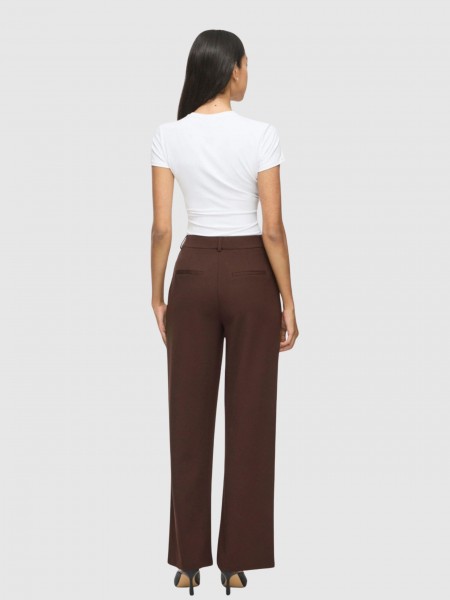 Pantalones Mujer Casta�o Oscuro Vila