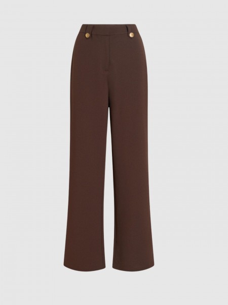 Pantalones Mujer Casta�o Oscuro Vila