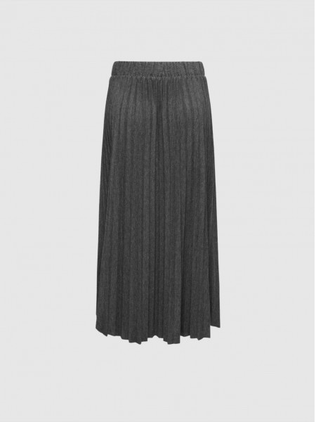 Falda Mujer Gris Oscuro Only Falda Mujer Gris Oscuro Only