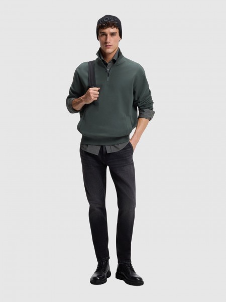 Sueter Hombre Verde Boss