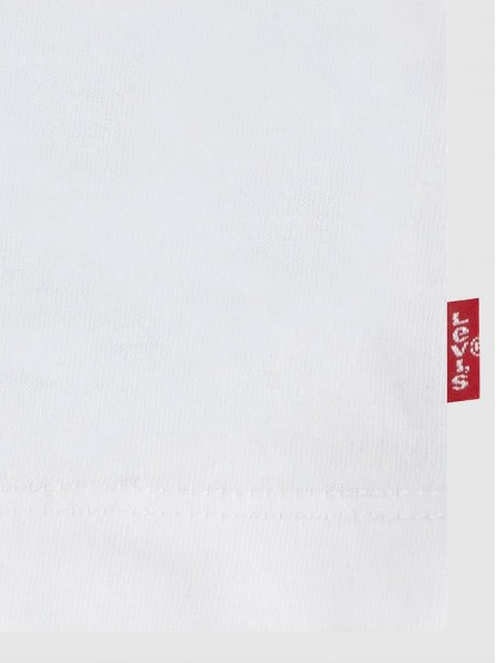 Camiseta Bebe Niño Blanco Levis Camiseta Bebe Niño Blanco Levis