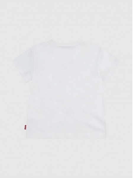 Camiseta Bebe Niño Blanco Levis Camiseta Bebe Niño Blanco Levis
